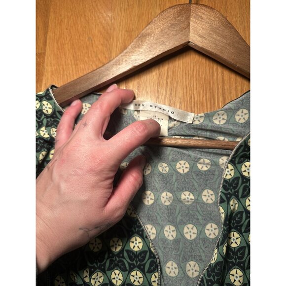 Max Studio Green & Yellow Floral Tank Dress Size XS – Summery Fit & Flare Style - Picture 3 of 7